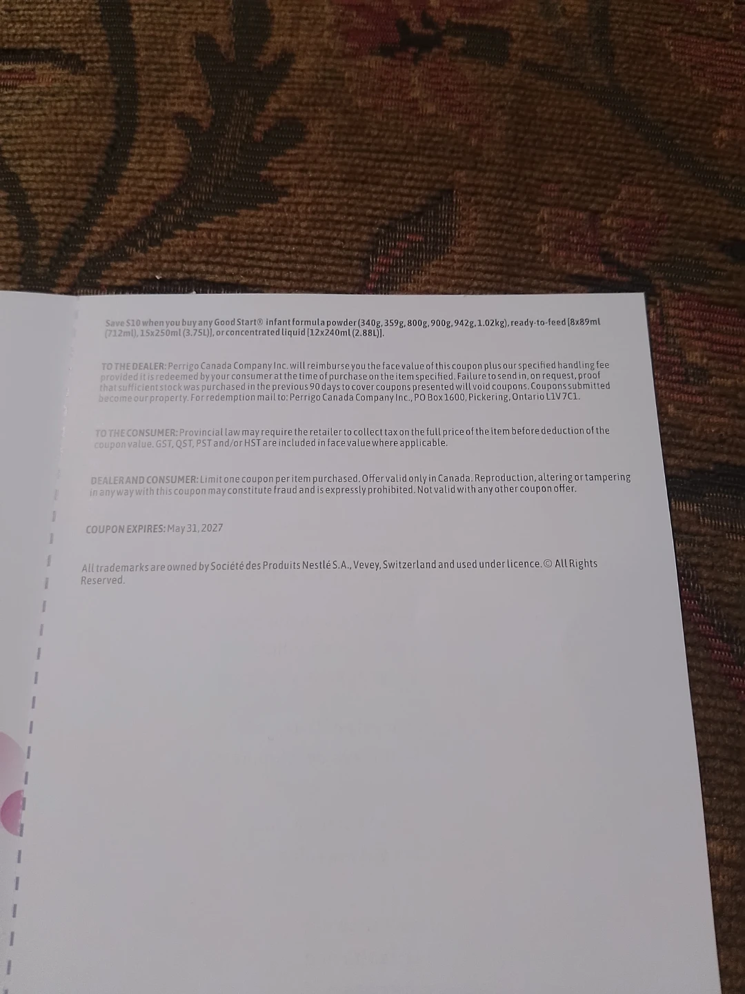 Unused Good Start Baby Formula $10 Coupon - photo 2