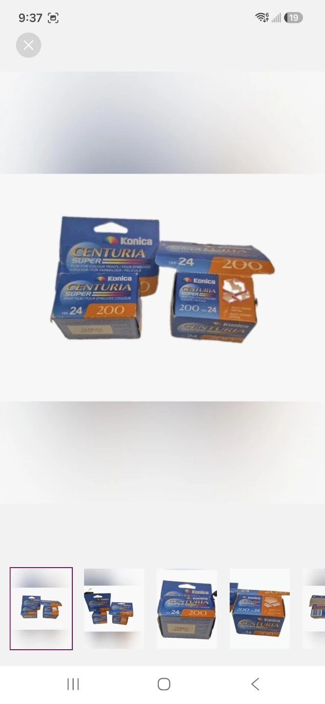 Two rolls of Konica Centuria Super 200 135-24 film