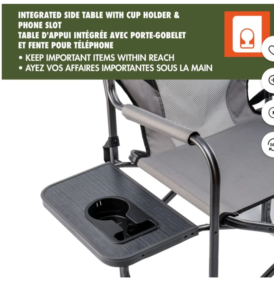 New Folding Chair with Side Table - photo 2