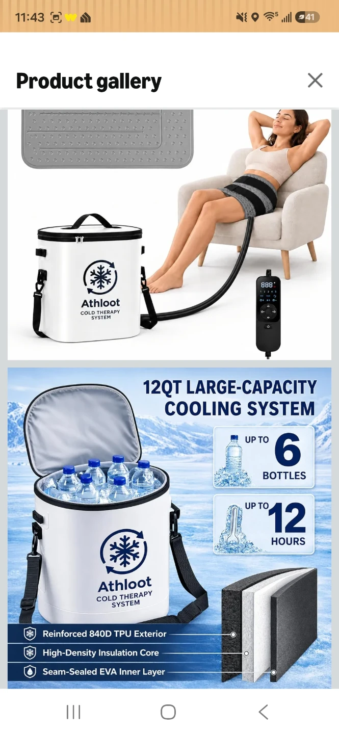 Athloot Cold Therapy Machine and Flat Pad - photo 2
