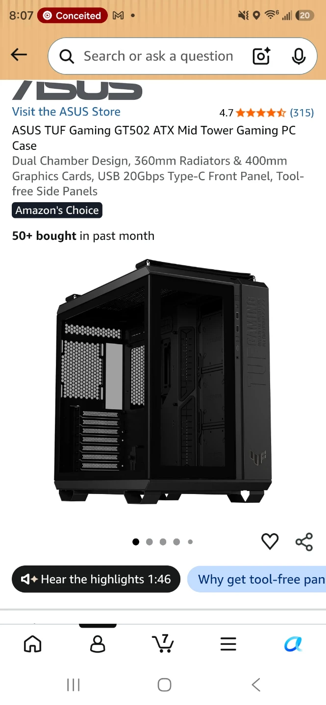 TUG Gaming Computer case