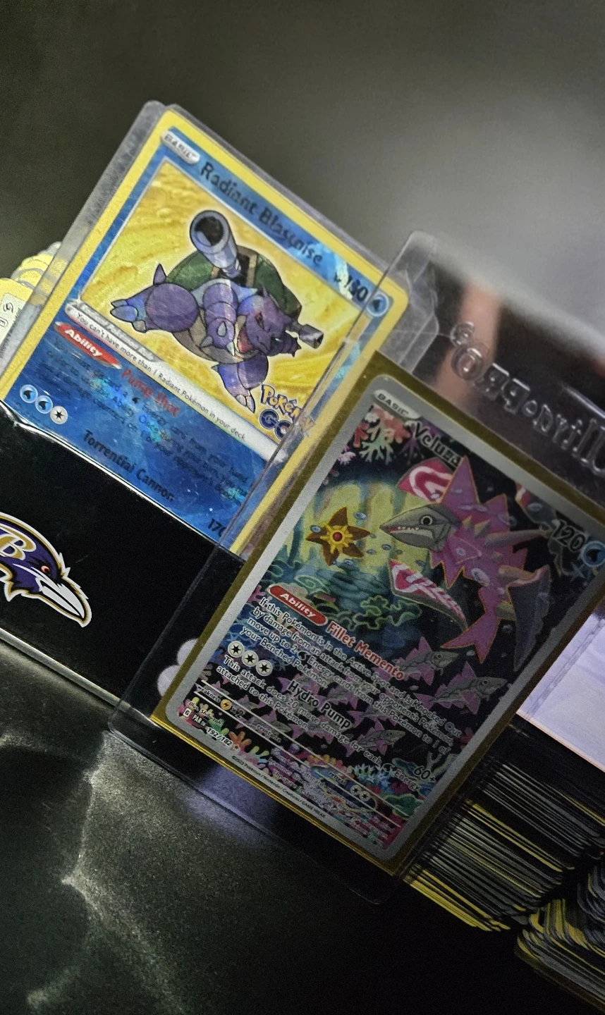 Large collection of Pokemon trading cards