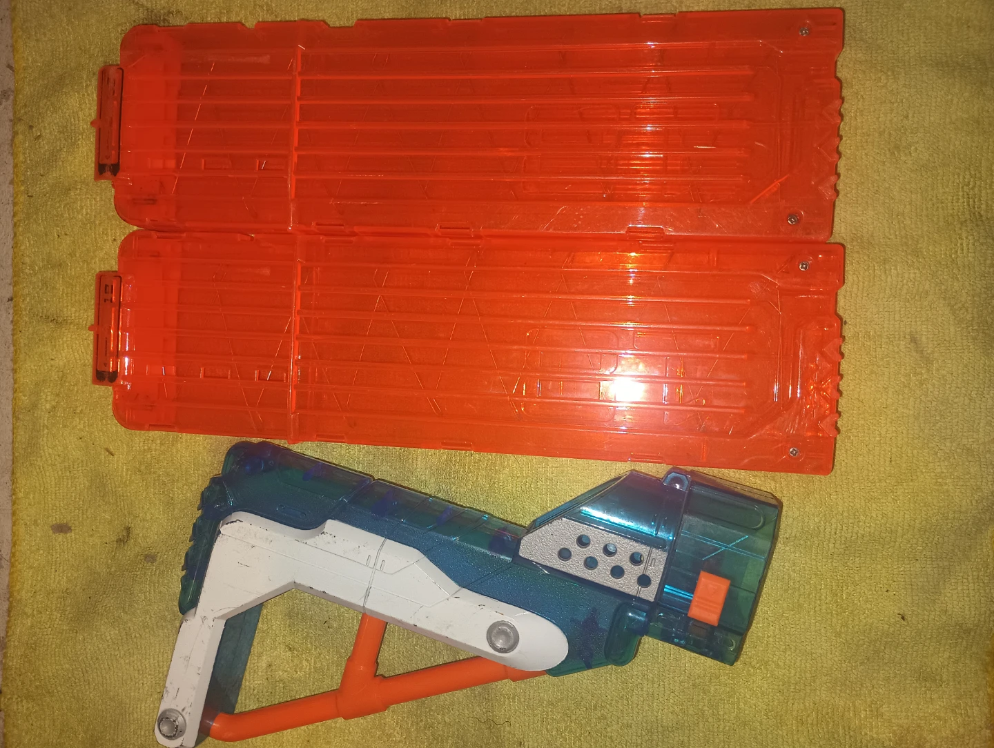 Nerf Gun Stock and Two Magazines