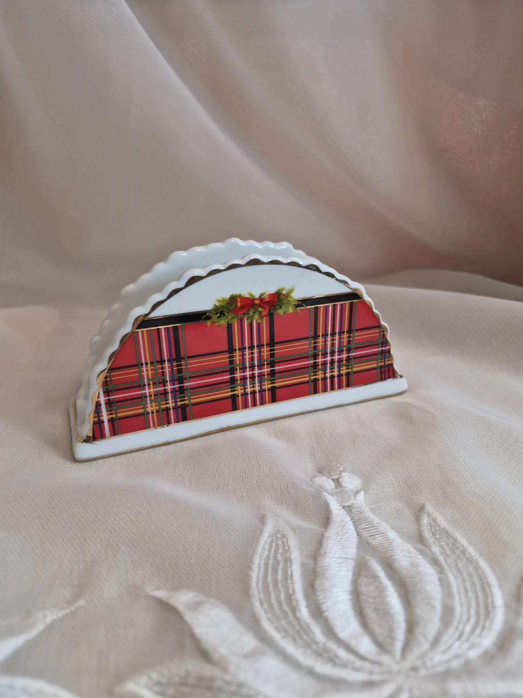 Vintage Royal Elfreda Christmas Holiday Napkin Holder - photo 5