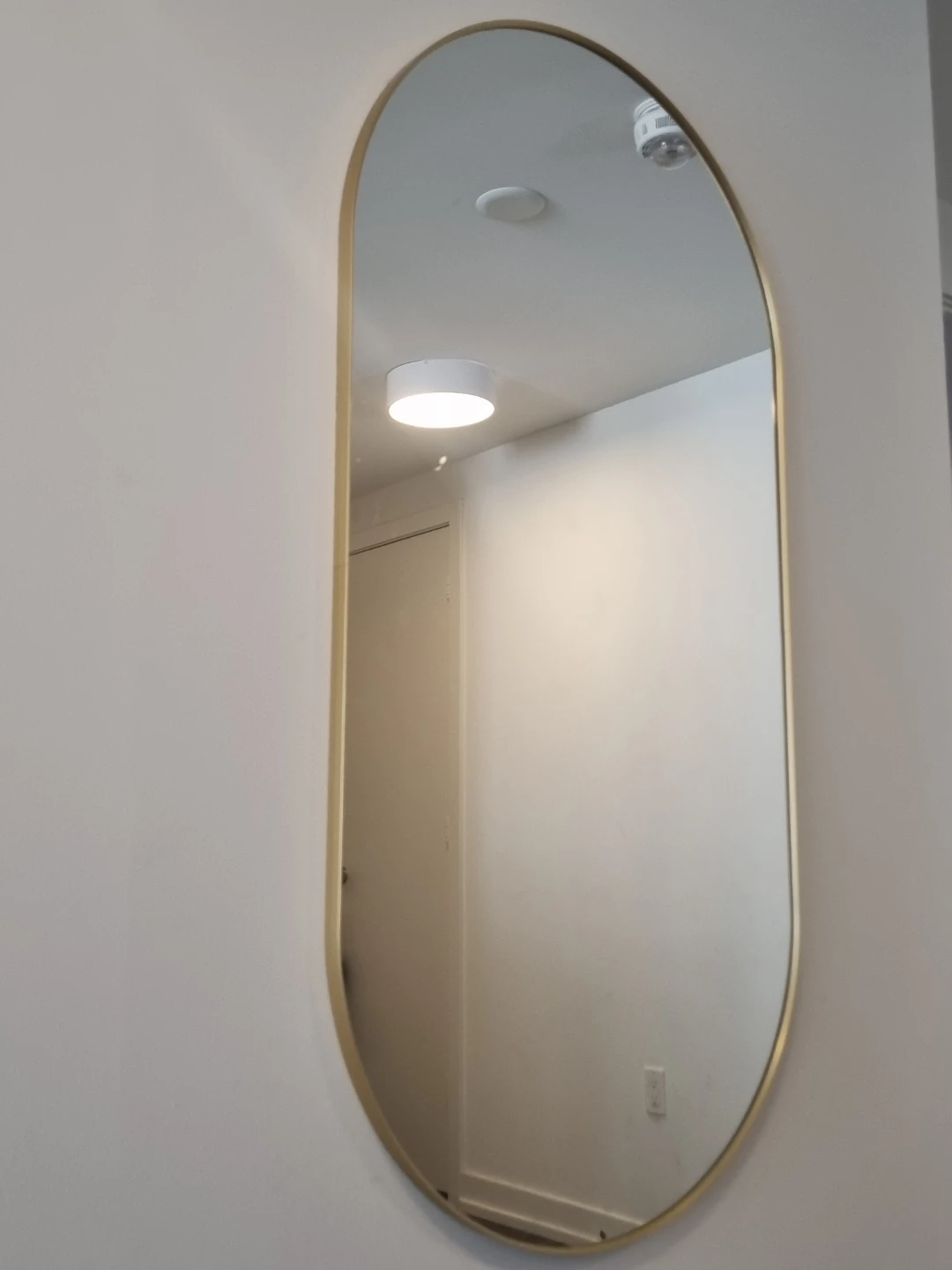 IKEA LINDBYN mirror, gold-colour