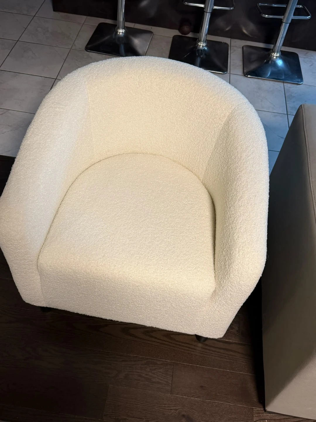 Brand new Cream Swivel Chair