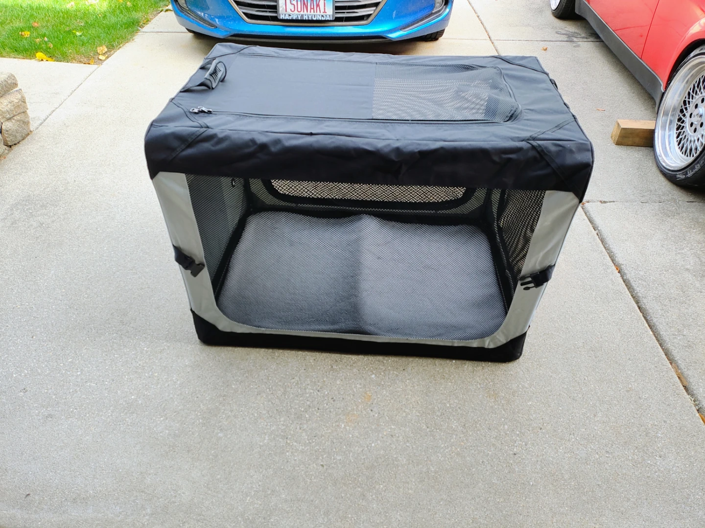 ZOMISIA 36 Inch Collapsible Dog Crate for Large Dogs - photo 5