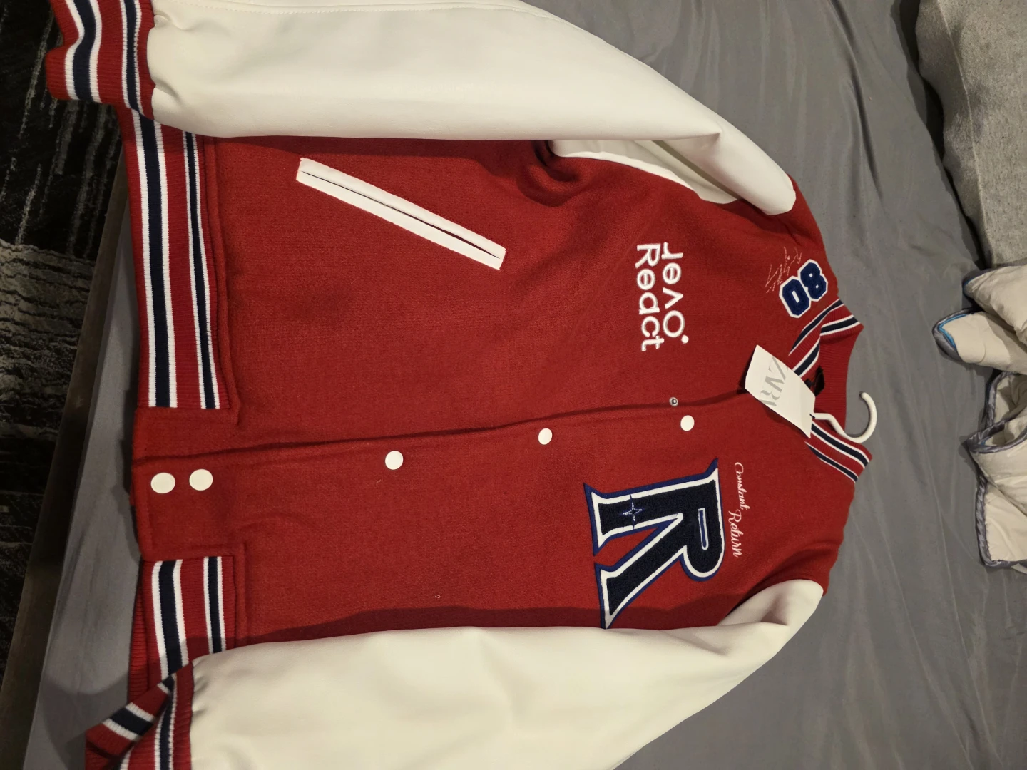 Zara men's XL varsity jacket