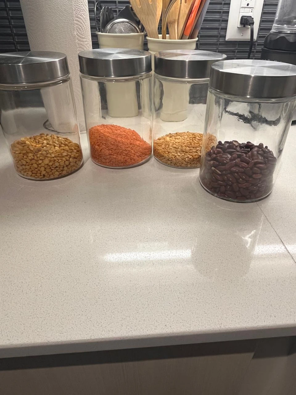 Set of 13 Glass Storage Canisters