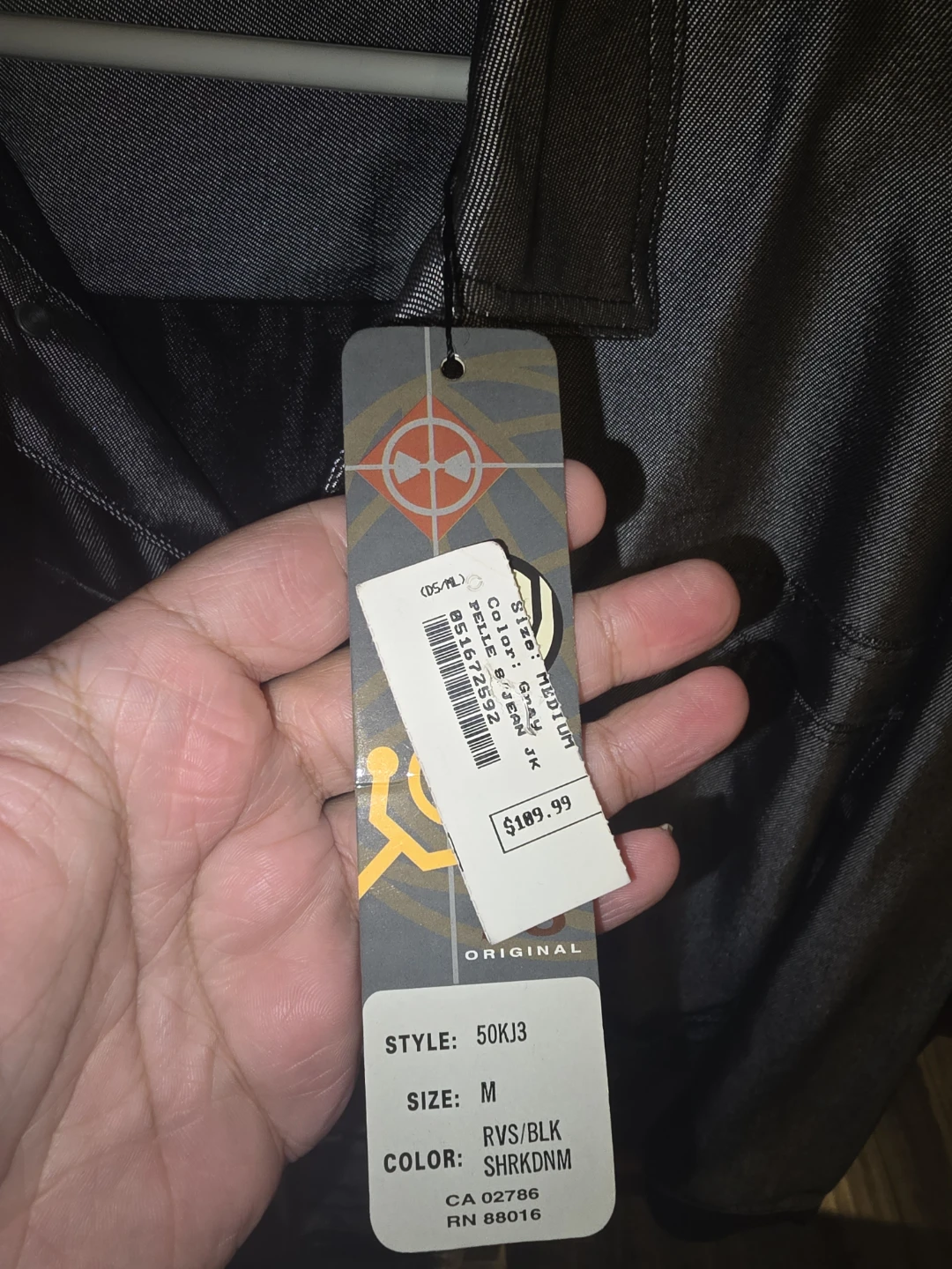 Brand new Pelle Pelle Marc Buchanan Jean Jacket Gray - photo 4
