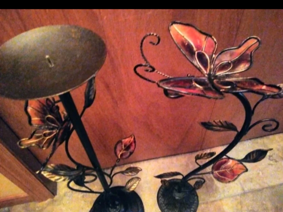 Unique Candle Holder and Matching Ornament Set - photo 2