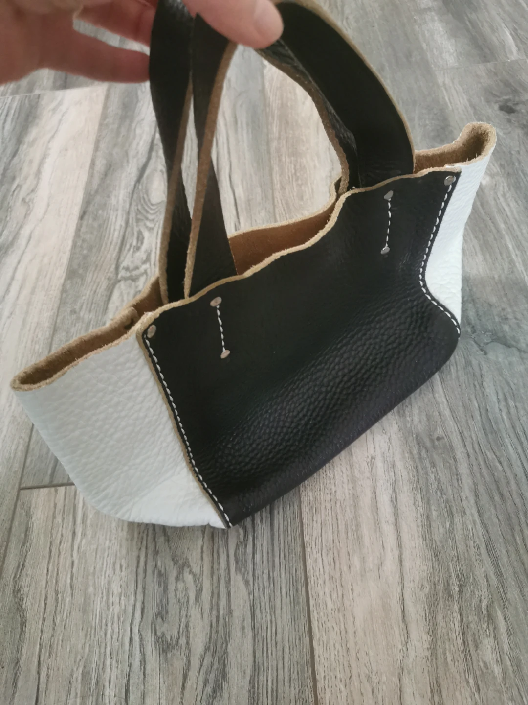 Roots Leather Handbag
