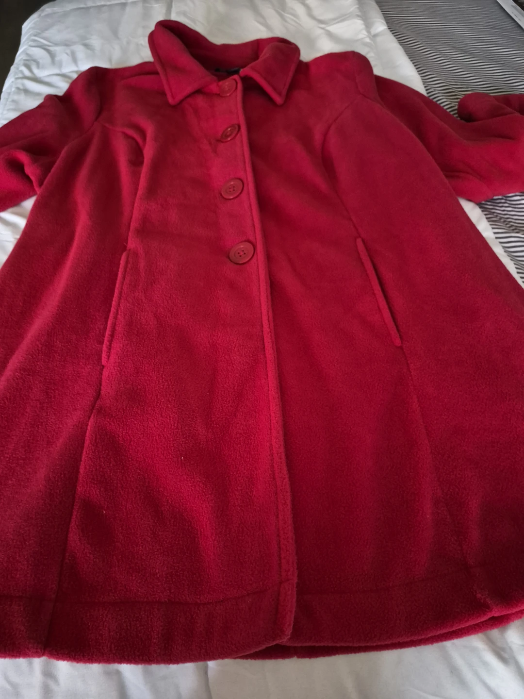 Red Fleece Coat
