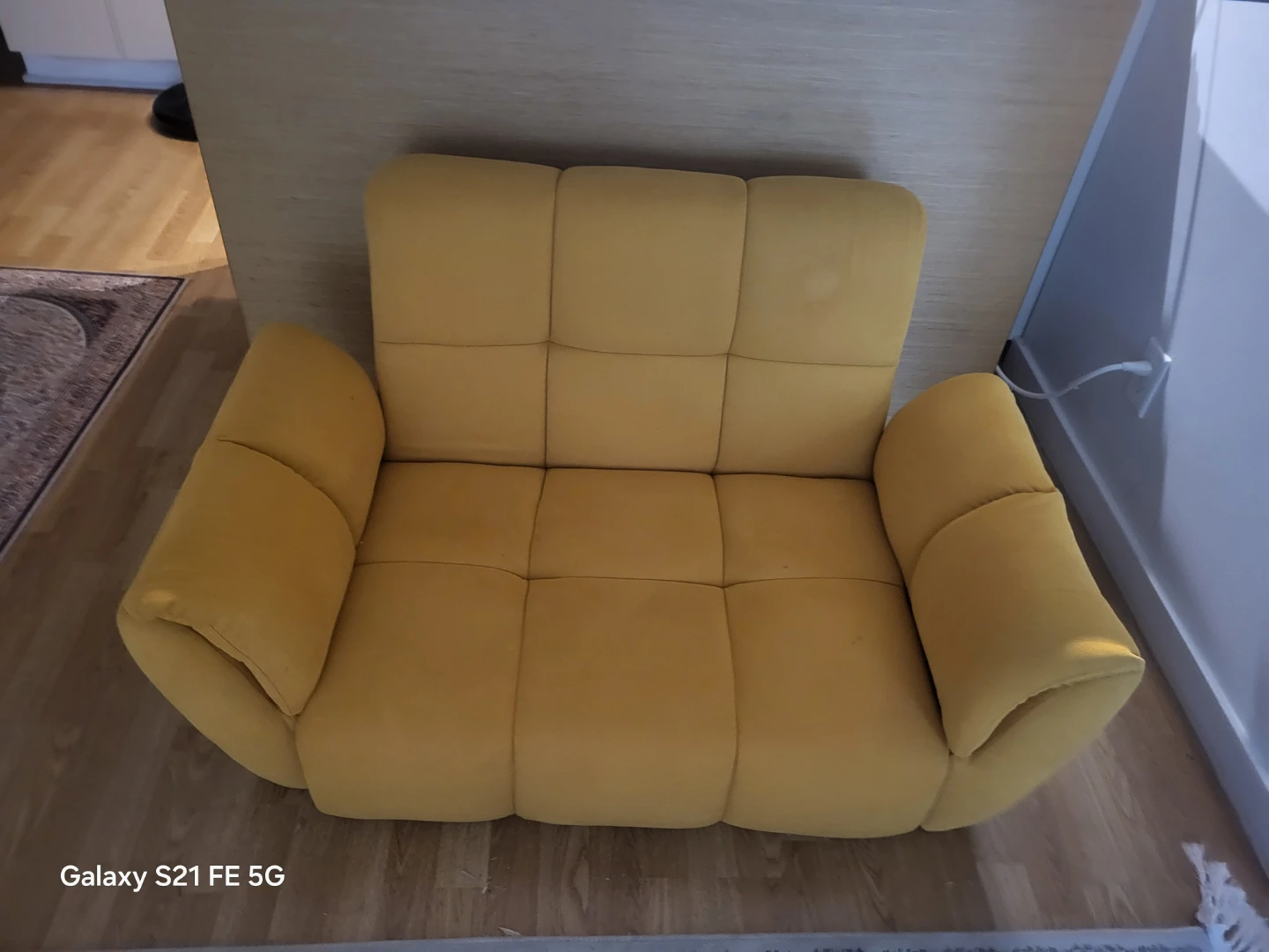 Yellow floor sofa - photo 4