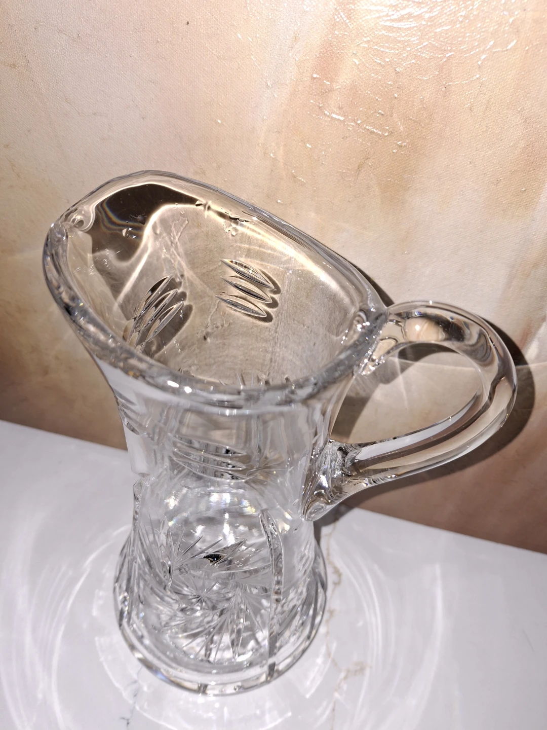 Vintage Cut Glass Pitcher - photo 3