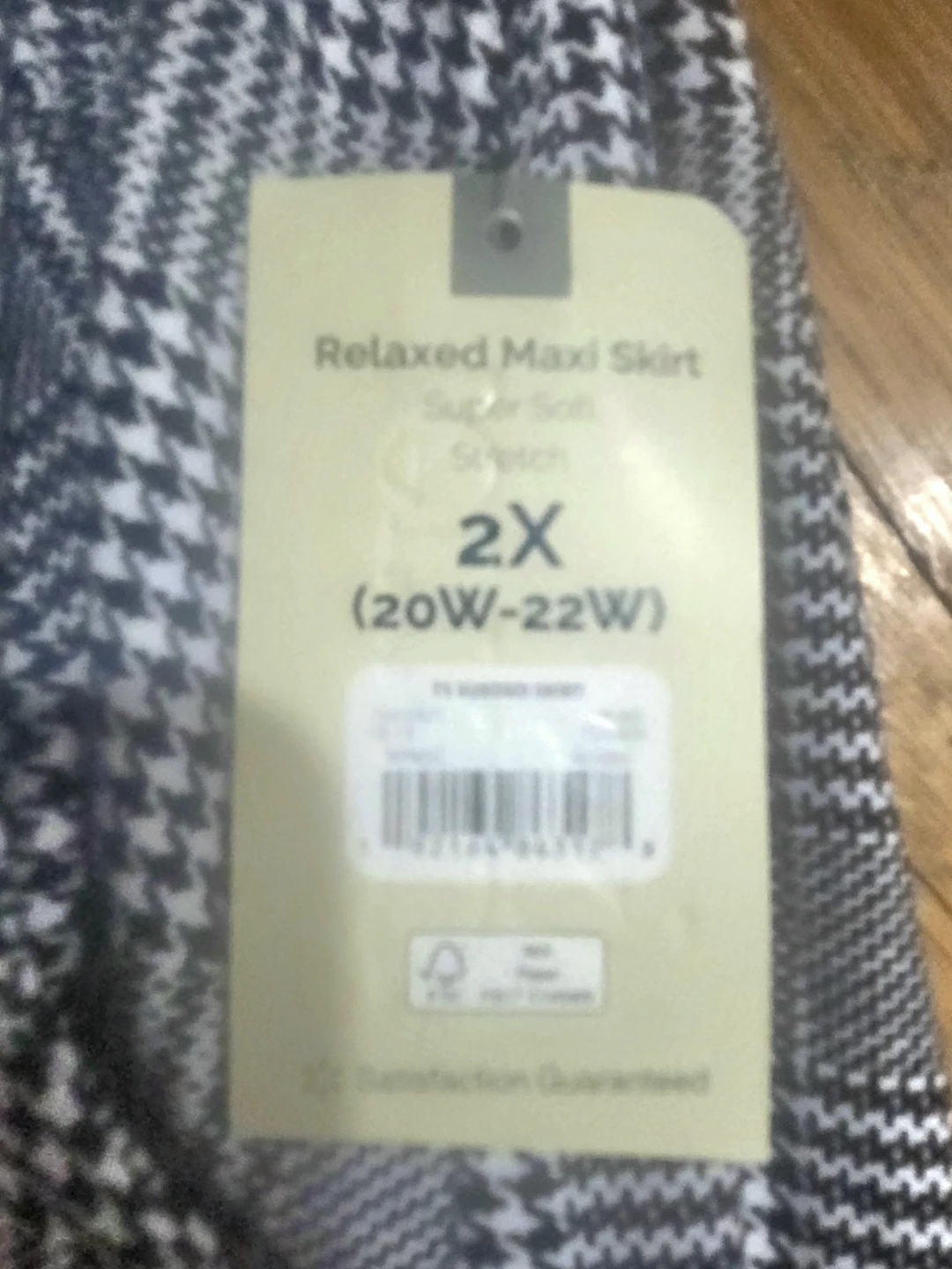 Relaxed Maxi Skirt Plaid 2X (20W-22W) - photo 2