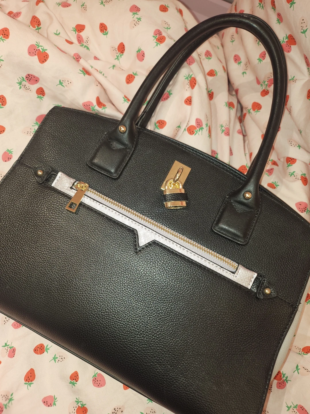 Call It Spring Black Handbag with cross body attachment included