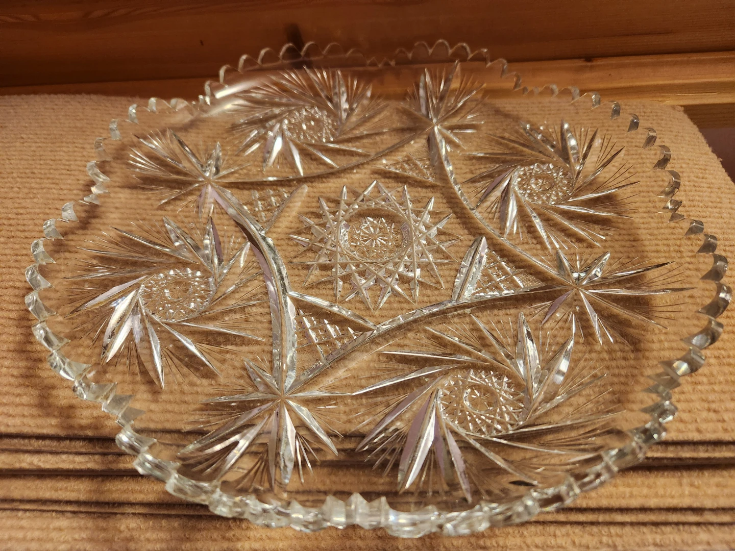 Vintage Crystal Serving Plate - photo 2