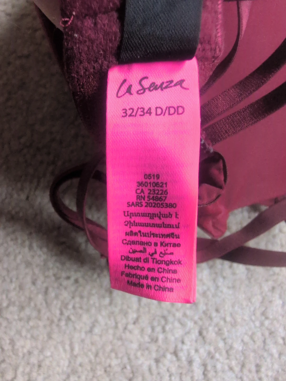 La Senza Burgundy Bra - photo 3