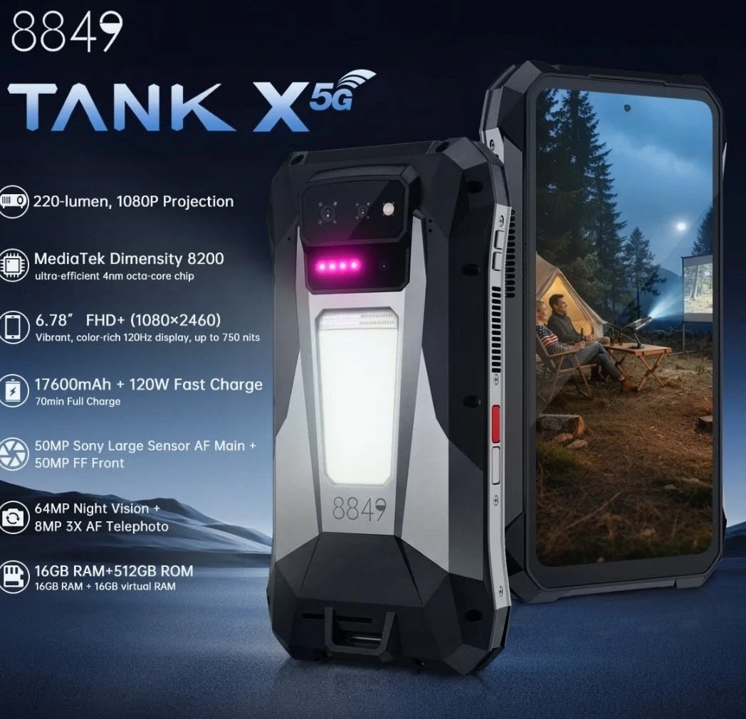 TANK X 5G Rugged Projector Smartphone - photo 2