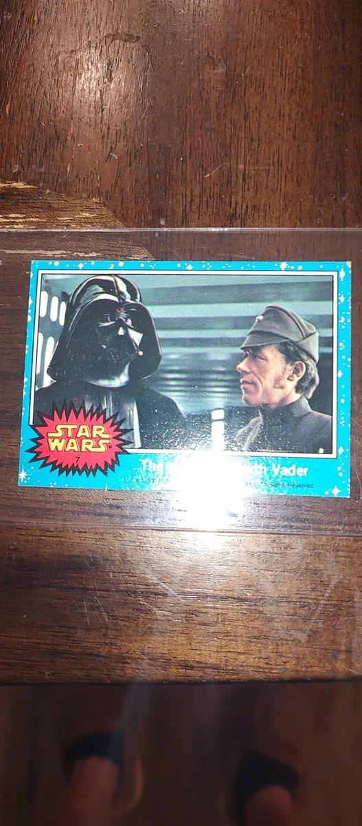 Darth vader rookie card 1977 Topps Star Wars Trading Card #7
