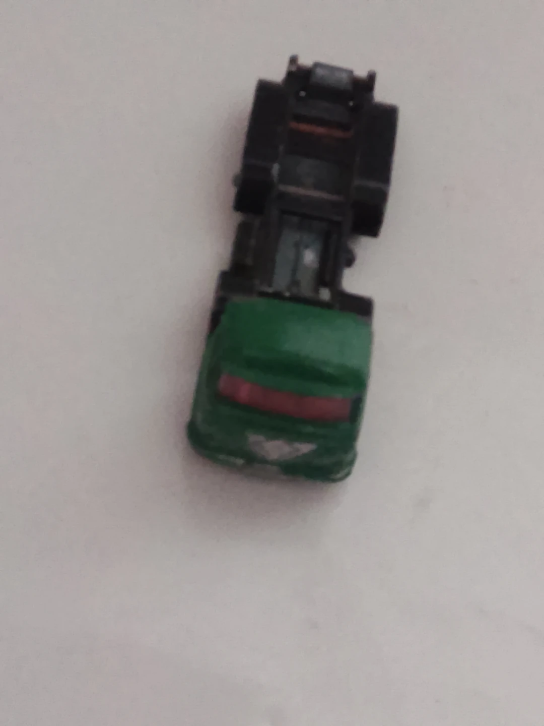 Vintage Green Diecast Toy Semi Truck