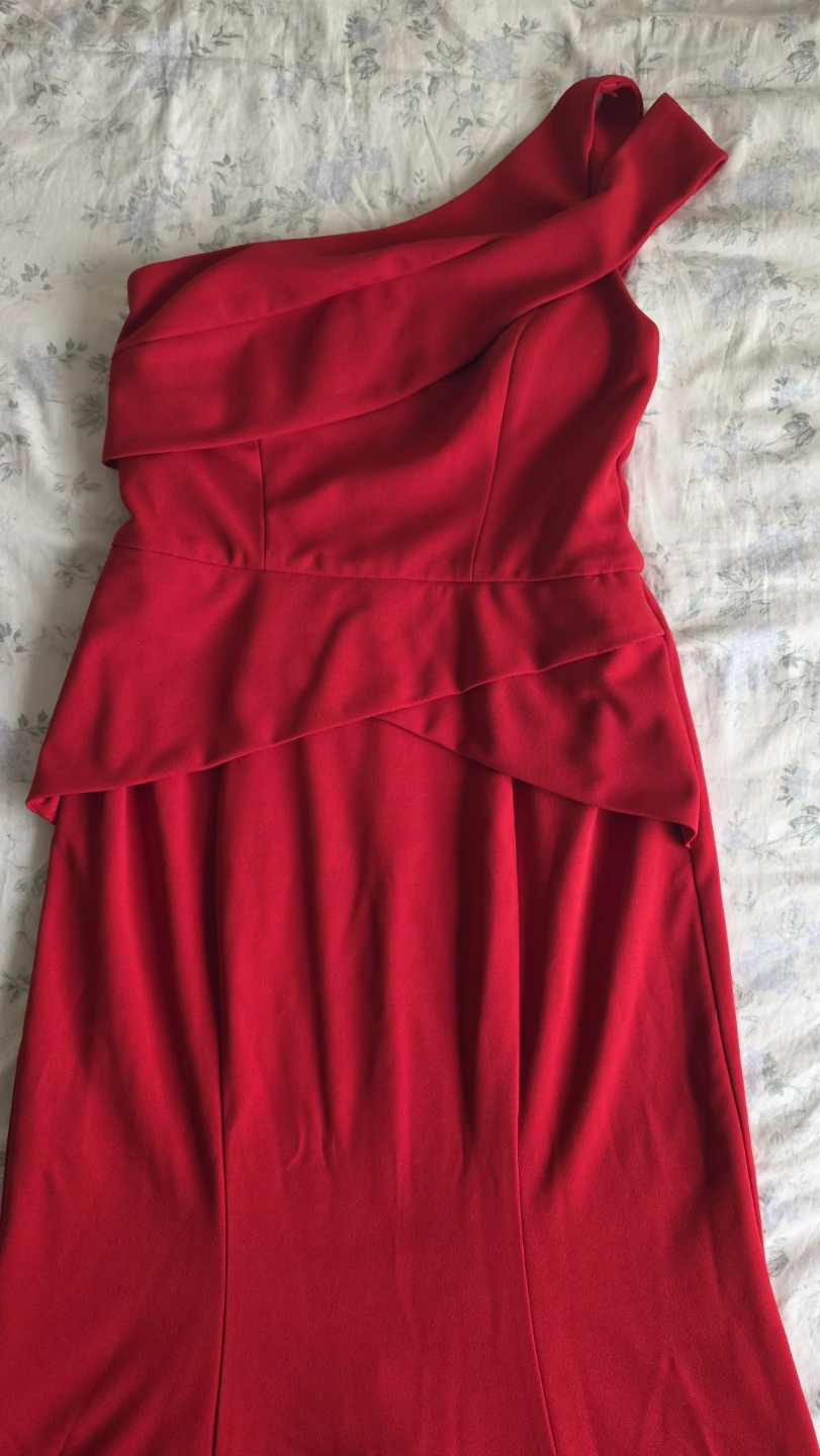 Cachet red one-shoulder dress size 10