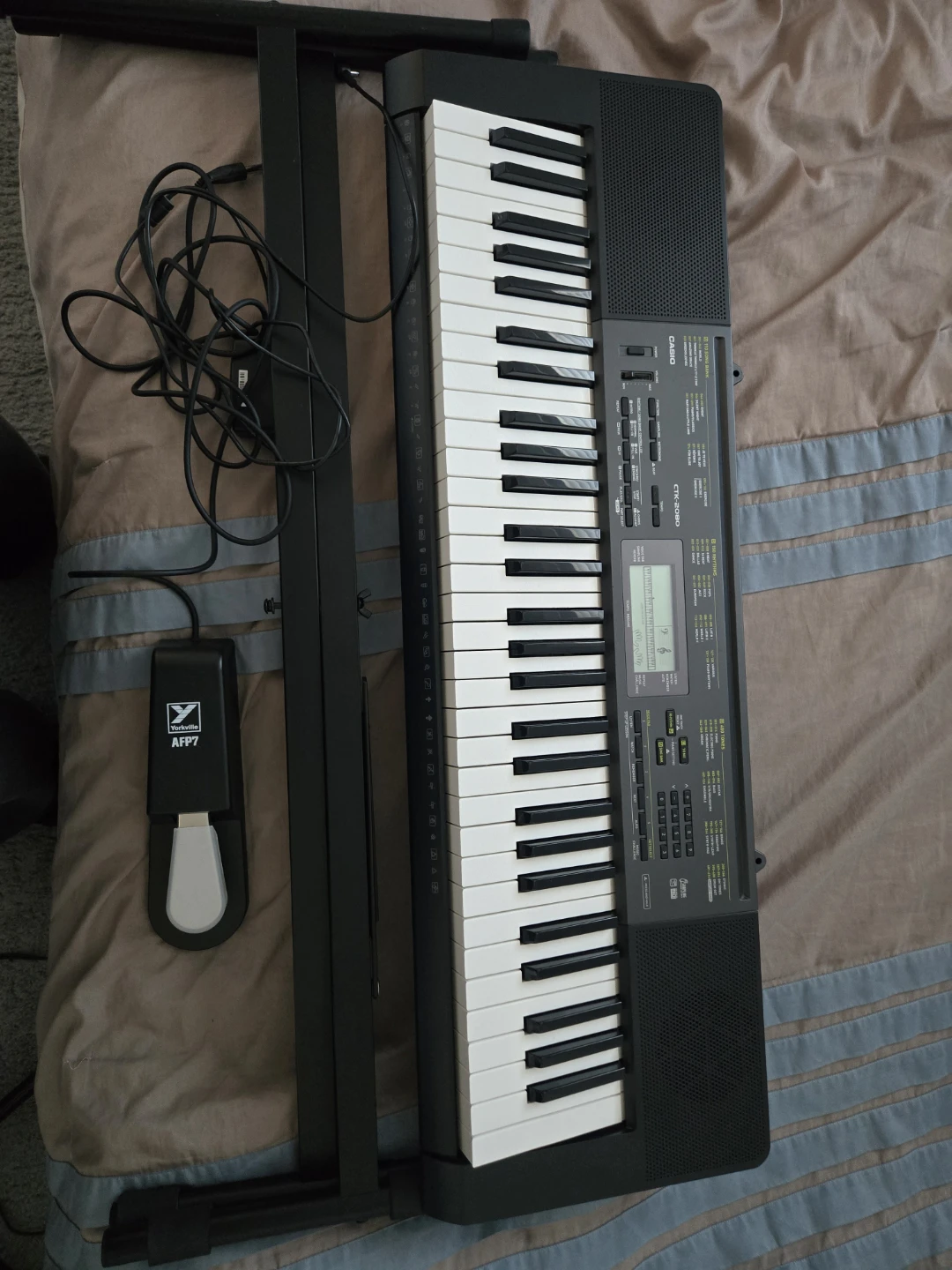 Casio CTK-2080 Keyboard with Stand and Pedal - photo 2