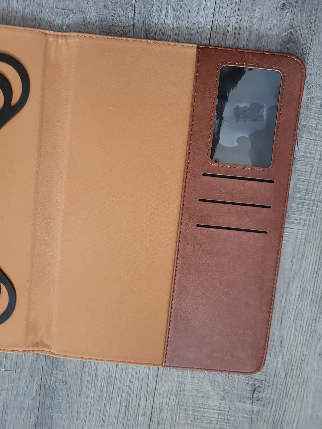 Brown Faux Leather Tablet Case - photo 4