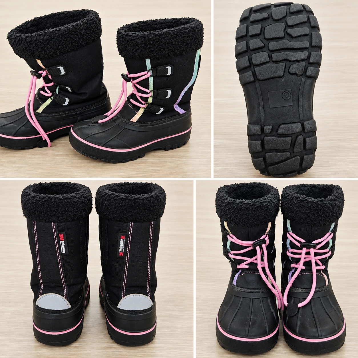 Girls Winter Boots with 3M Thinsulate Size 3