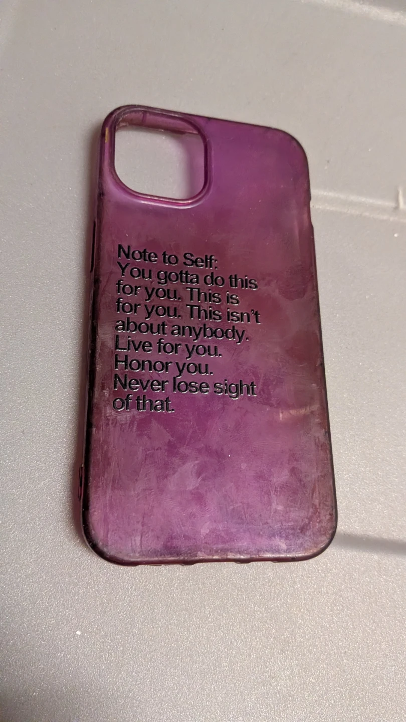 Purple Quote iPhone Case