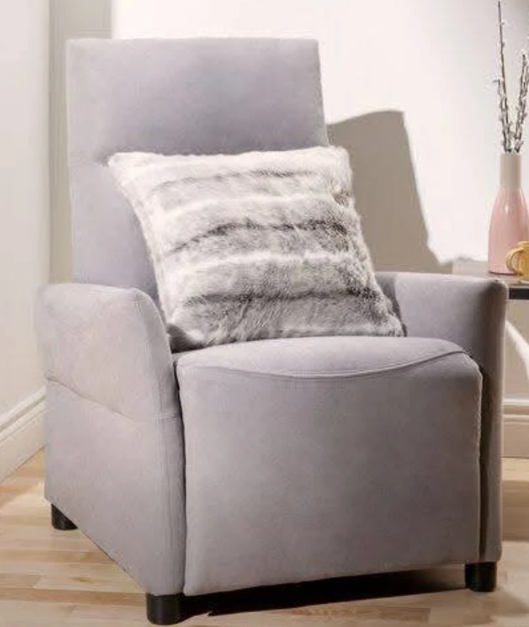 Ronaldo Reclining Armchair in Light Grey