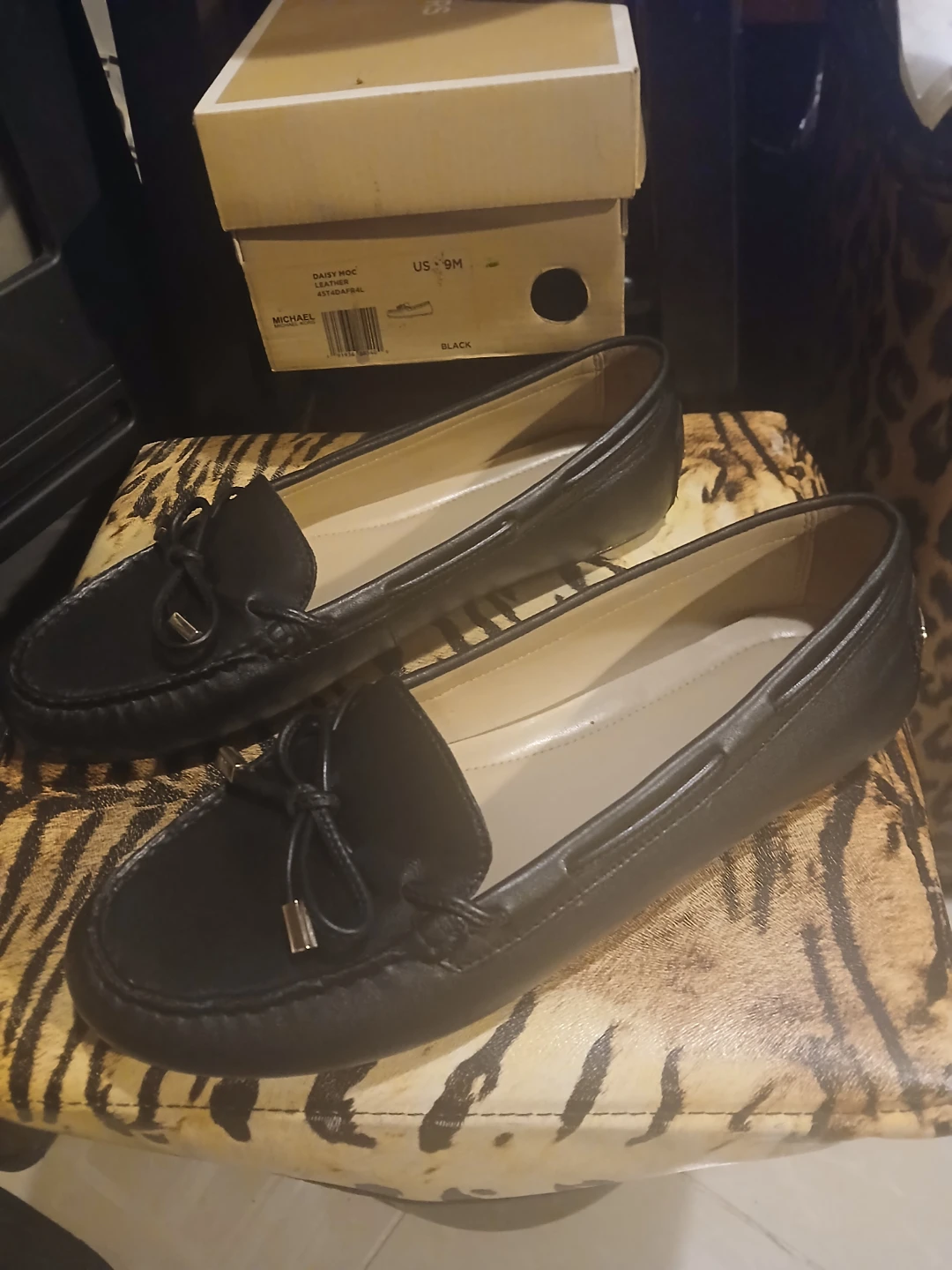 Michael Kors Brand New Loafers Gold Accent Tassels & Plaque
