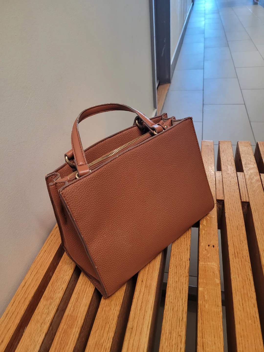 Anne Klein Brown Structured Handbag - photo 3