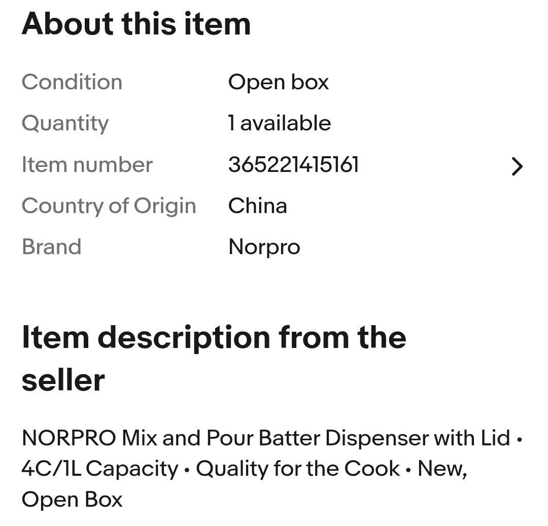 Batter dispenser - photo 5