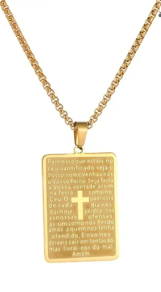 Lord's Prayer Pendant Necklace - photo 3