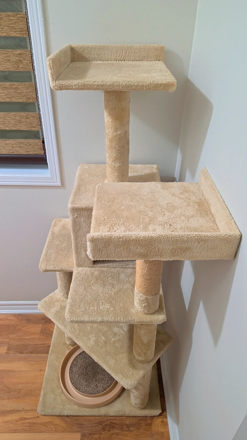 Beige Multi-Level Cat Tree - photo 2