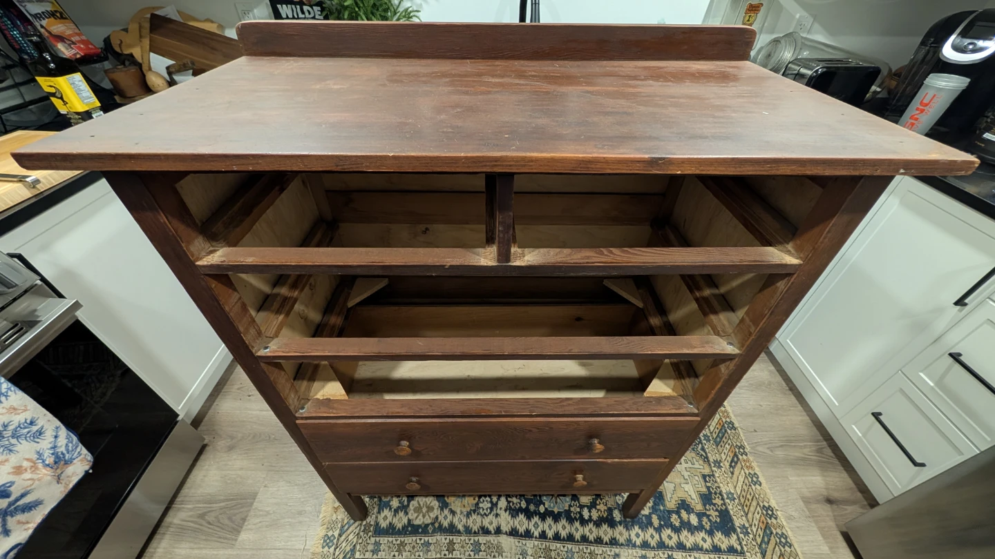 Vintage Solid Wood 6-Drawer Tallboy Dresser - photo 5