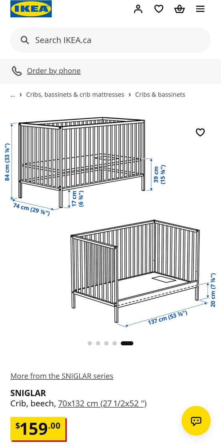 ​Like-New IKEA SNIGLAR Crib + Mattress | Excellent Condition - photo 2