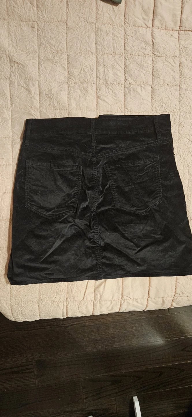 Black Faux Suede Mini Skirt - photo 2