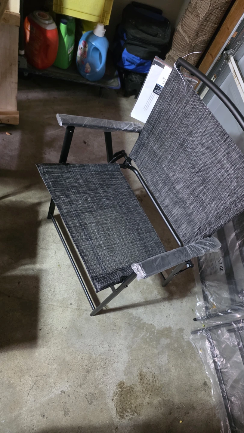 Black Folding Chair - photo 2
