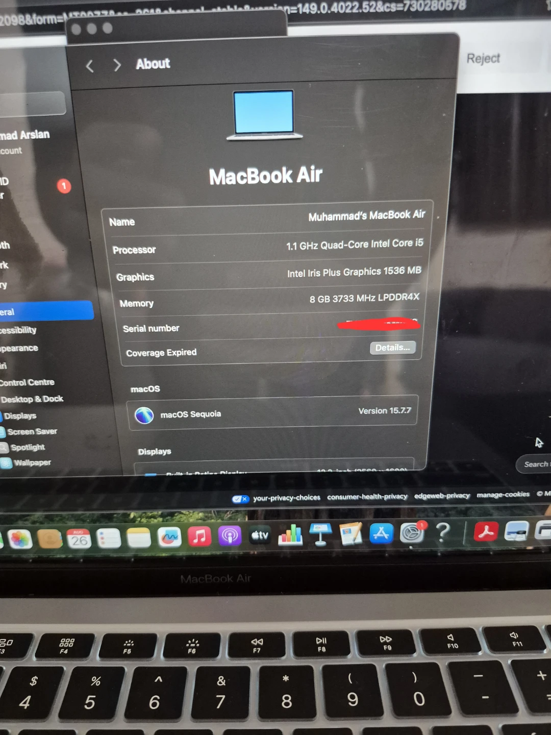 Apple MacBook Air 1.1 GHz Quad-Core Intel Core i5 - photo 3
