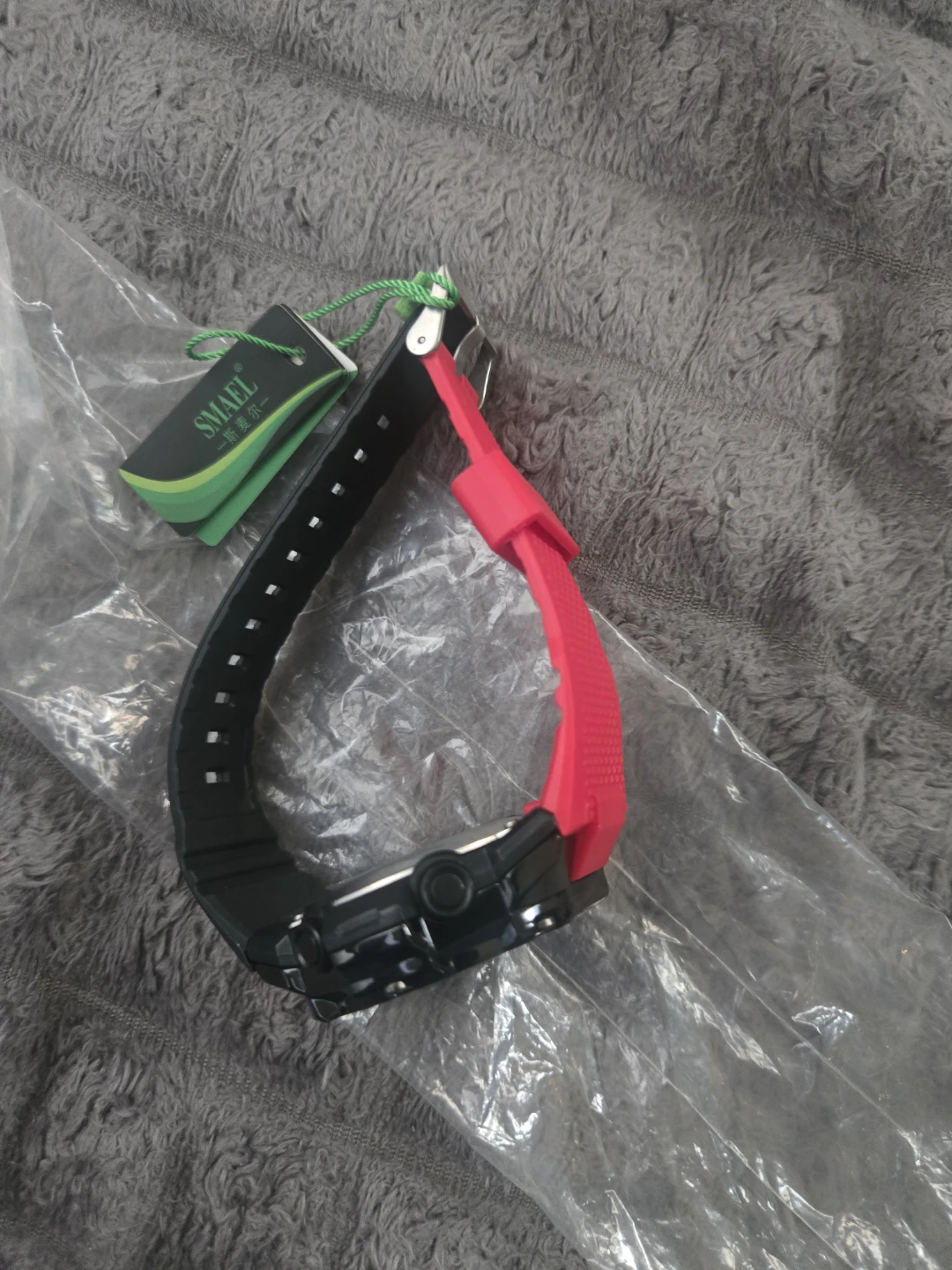 Smael Sports Watch Black and Red - photo 5