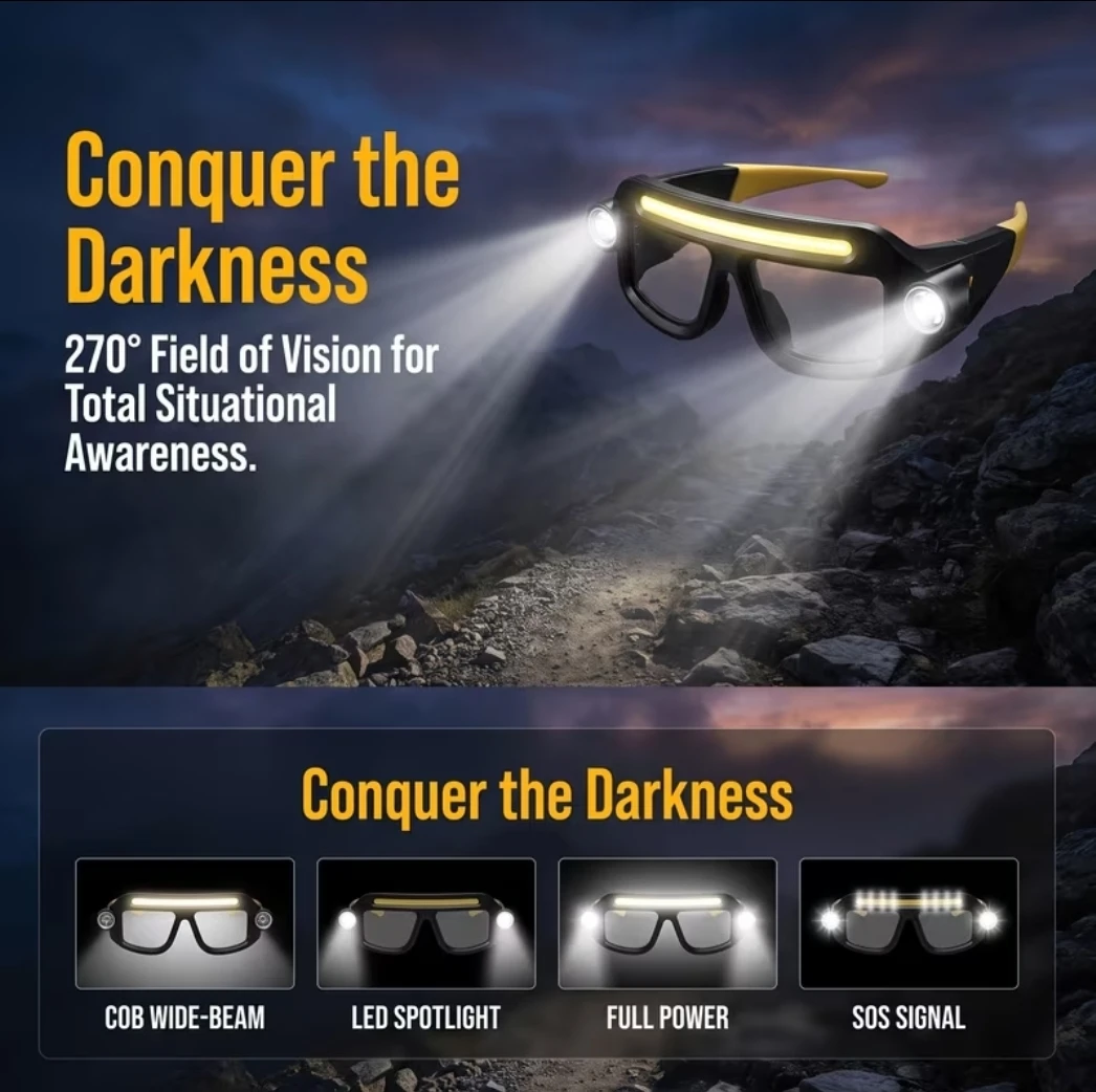 Hands-free LED Work Glasses - photo 3
