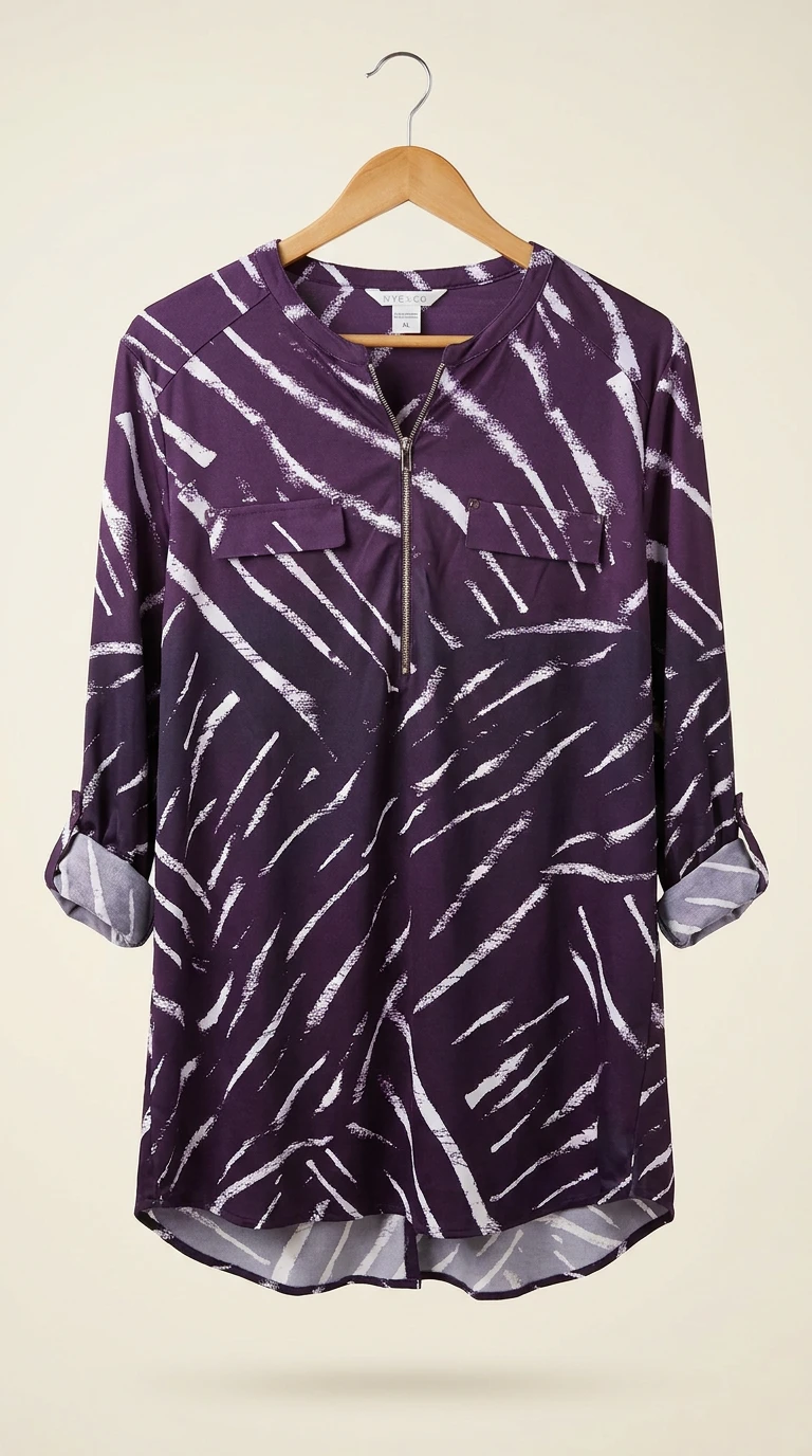 Nygard Zipper Blouse - Size XL - photo 2
