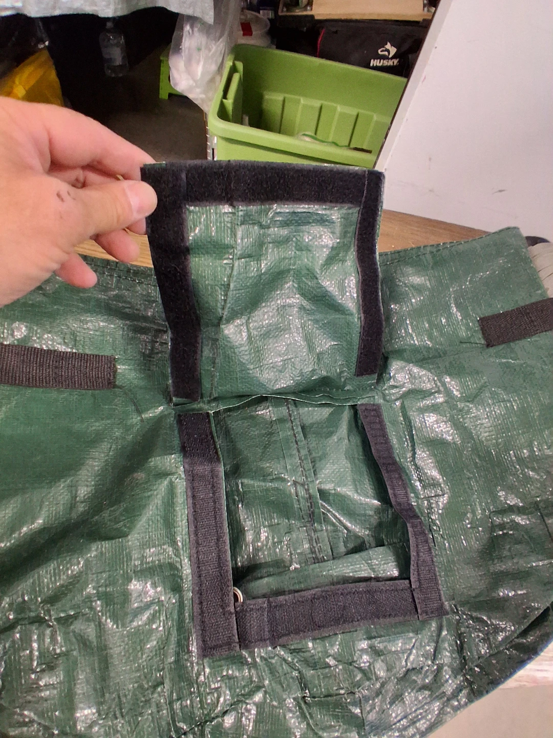 2 Green Tarp Garden Planter Potato Growing Bag - photo 2