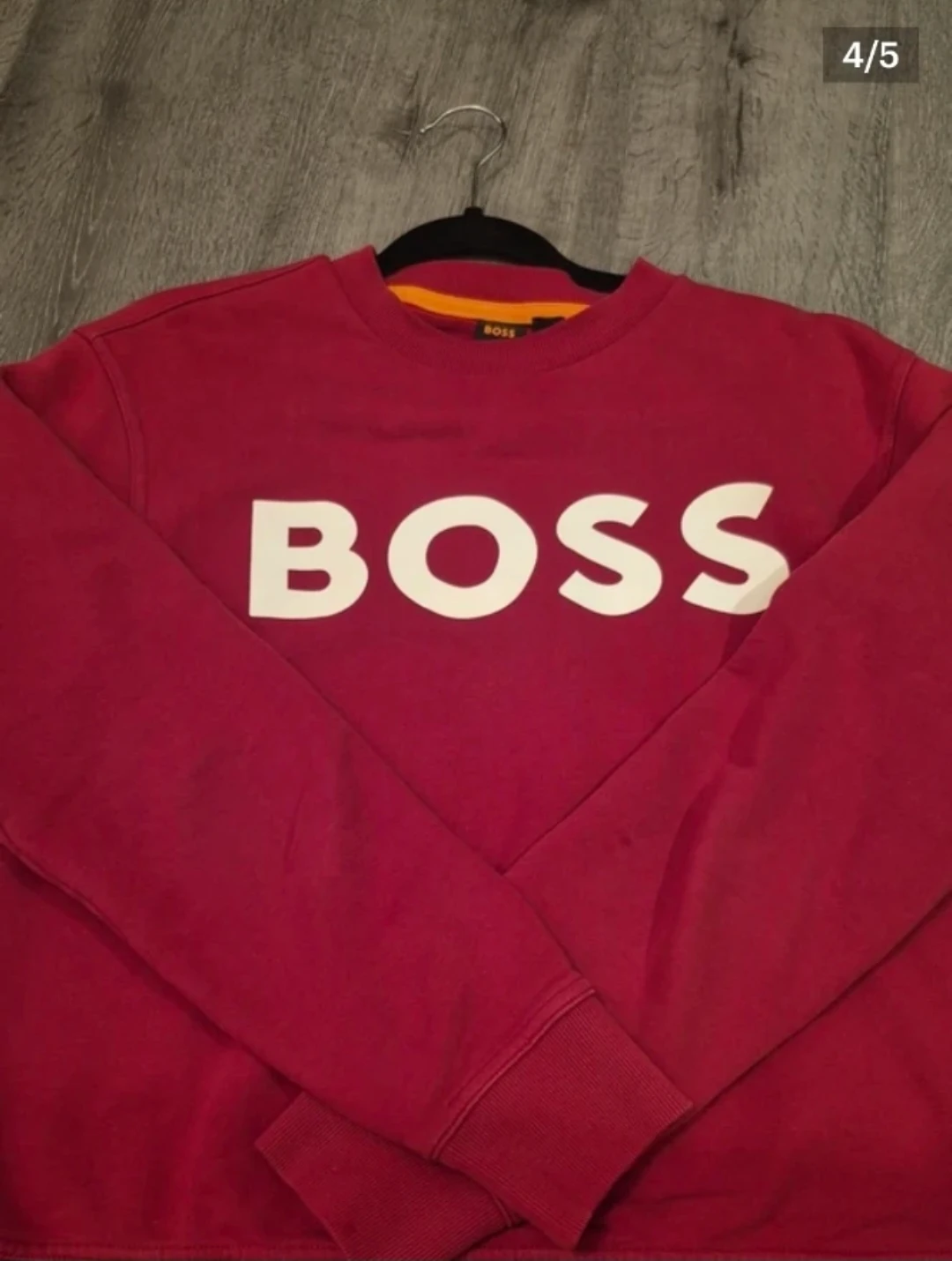 HUGO BOSS Logo Crewneck Sweatshirt -  M Size Long Sleeve - photo 4