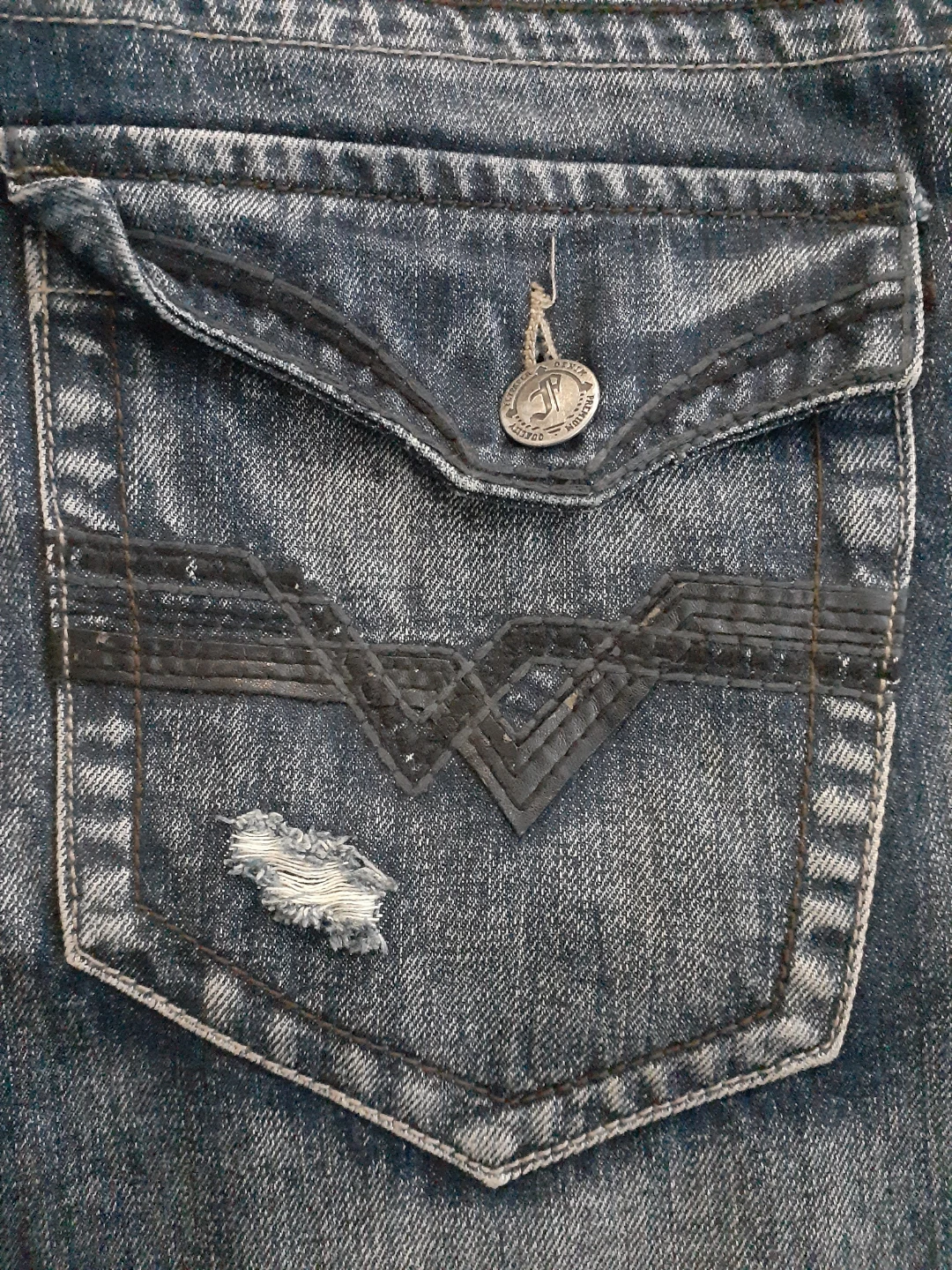 Flypaper Denim Jeans Size 38x34 VINTAGE Y2K - photo 4