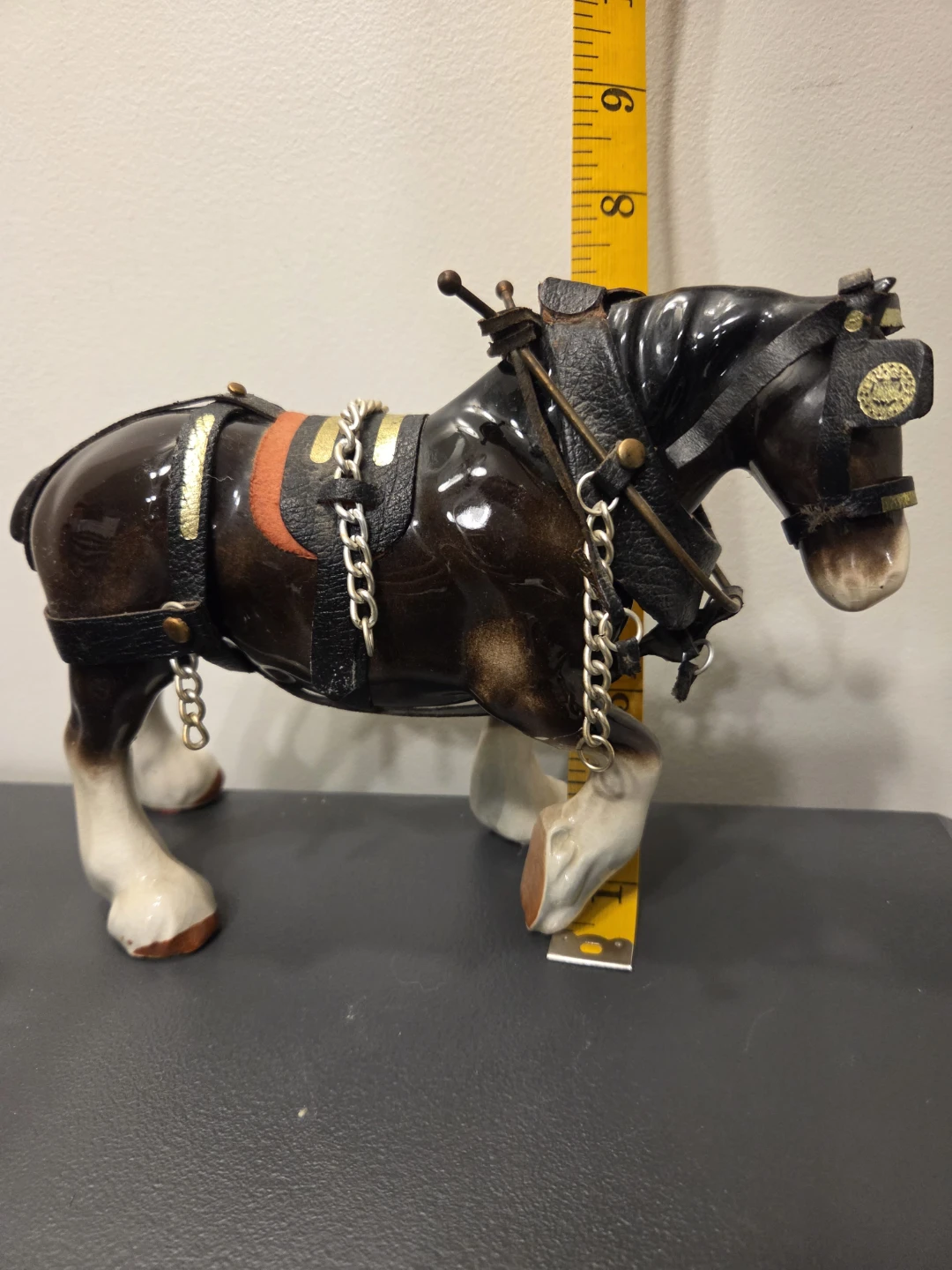 Ceramic Draft Horse Figurine - photo 3