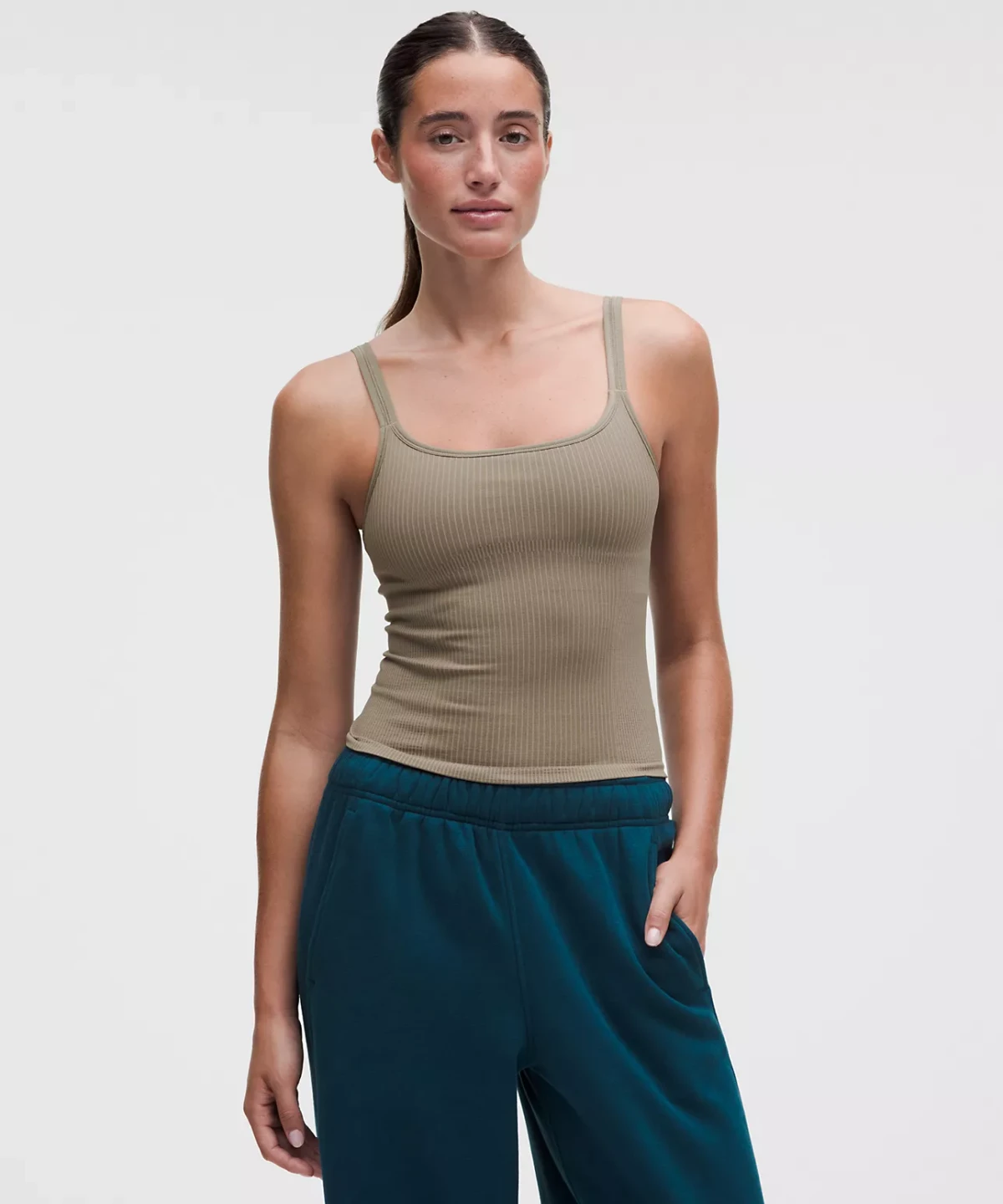Ebb to Street Scoop-Neck Cropped Tank Top (Size 6, BNWT)